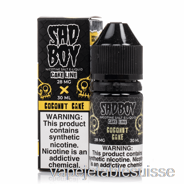 Gâteau à La Noix De Coco Vape Suisse - Sels De Sadboy - 30ml 28mg